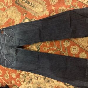 7 For All Mankind Dark Blue Flare Jeans